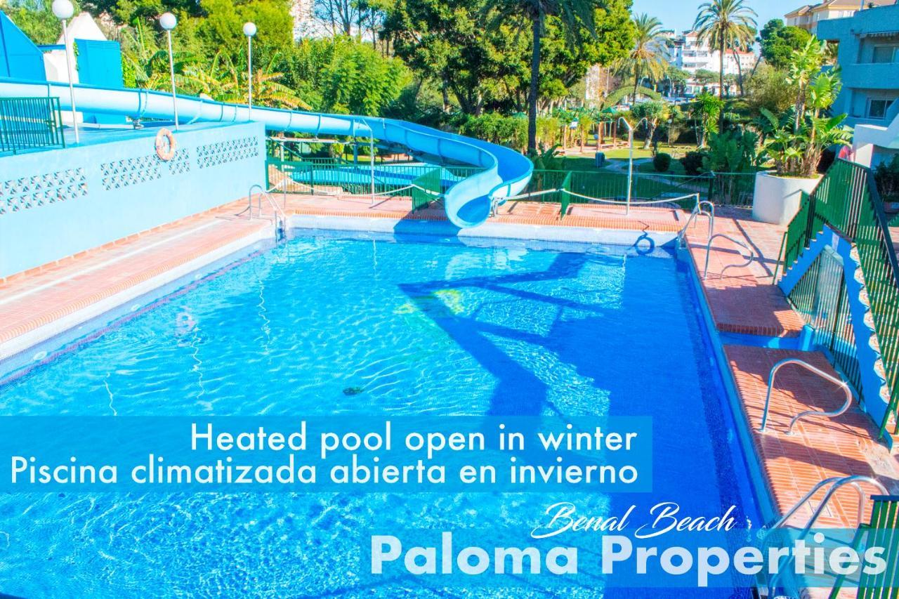 Benal Beach Suite Ii, Estudio Con Parque Acuatico Y Vistas Al Mar. Benalmádena Dış mekan fotoğraf