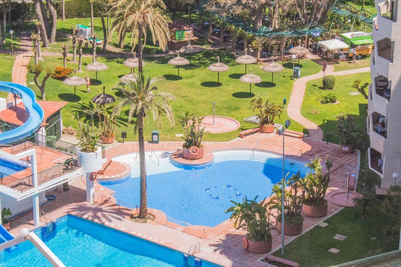 Benal Beach Suite Ii, Estudio Con Parque Acuatico Y Vistas Al Mar. Benalmádena Dış mekan fotoğraf