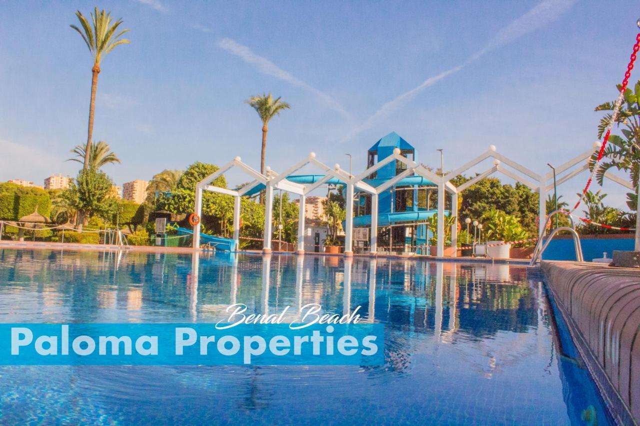 Benal Beach Suite Ii, Estudio Con Parque Acuatico Y Vistas Al Mar. Benalmádena Dış mekan fotoğraf