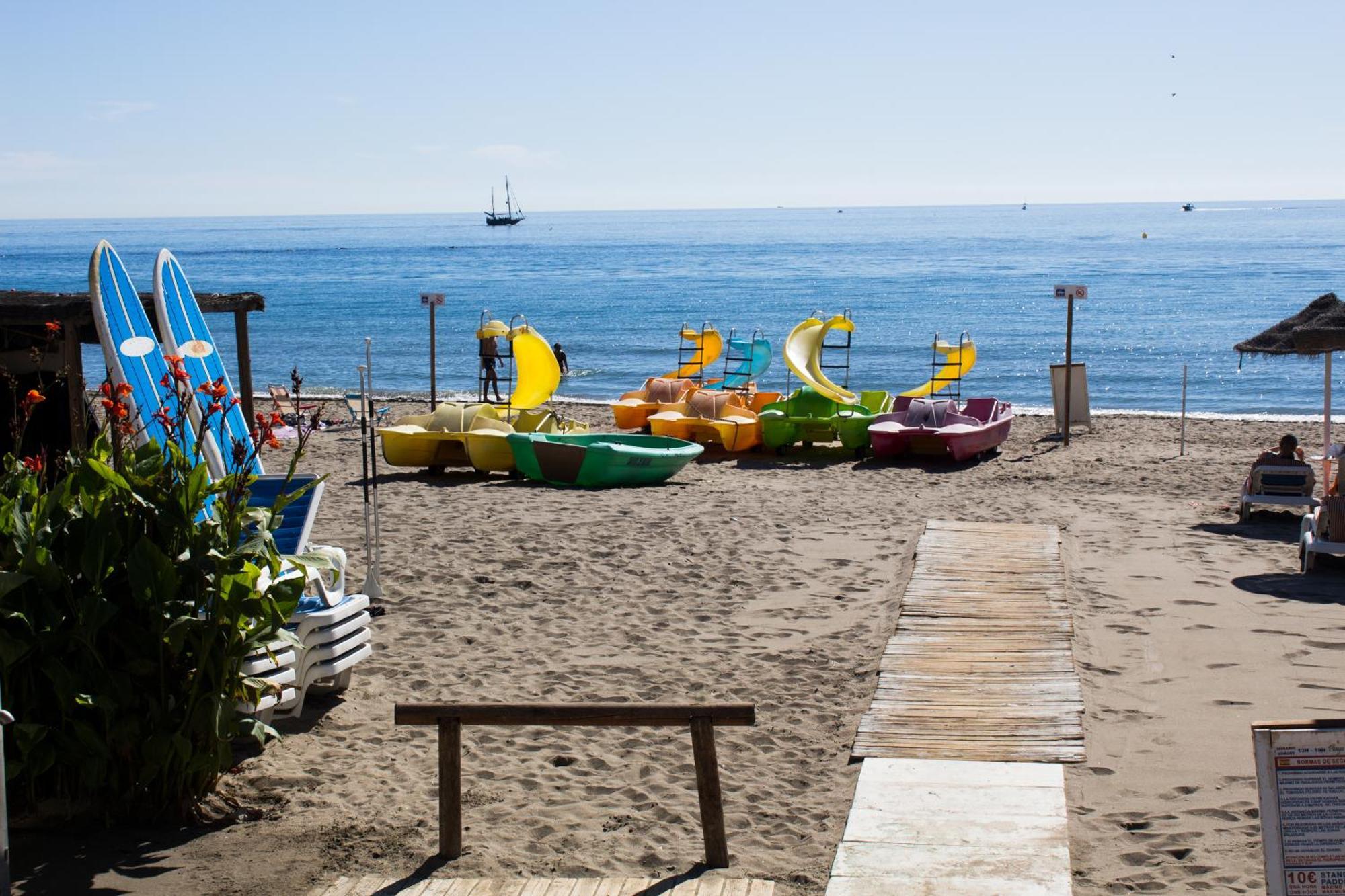 Benal Beach Suite Ii, Estudio Con Parque Acuatico Y Vistas Al Mar. Benalmádena Dış mekan fotoğraf