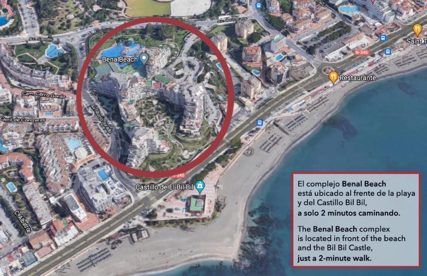 Benal Beach Suite Ii, Estudio Con Parque Acuatico Y Vistas Al Mar. Benalmádena Dış mekan fotoğraf